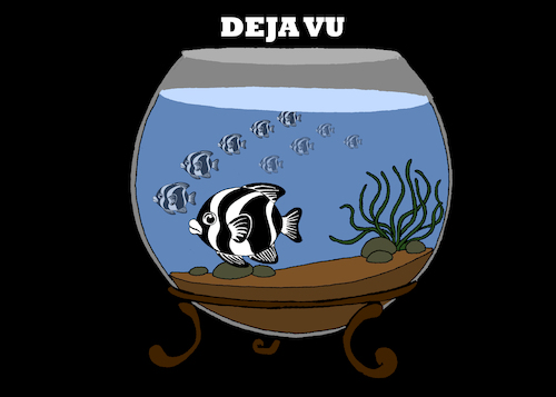 Cartoon: Deja Vu... (medium) by berk-olgun tagged deja,vu