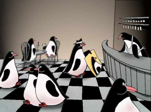 Cartoon: Detective Penguin.. (medium) by berk-olgun tagged detective