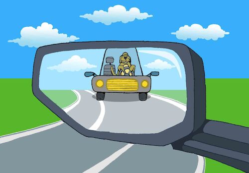 Cartoon: Dog Chasing Car... (medium) by berk-olgun tagged dog,chasing,car