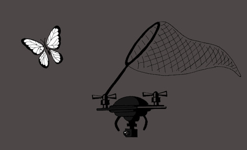 Cartoon: Drone... (medium) by berk-olgun tagged drone
