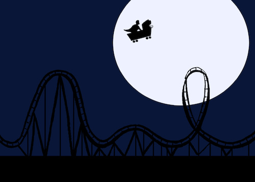 Cartoon: E.T... (medium) by berk-olgun tagged roller,coaster