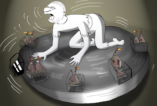 Cartoon: Funfair for Vultures... (medium) by berk-olgun tagged funfair,for,vultures