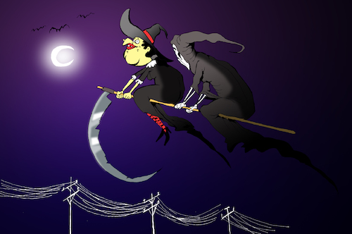 Cartoon: Grim Reaper... (medium) by berk-olgun tagged grim,reaper