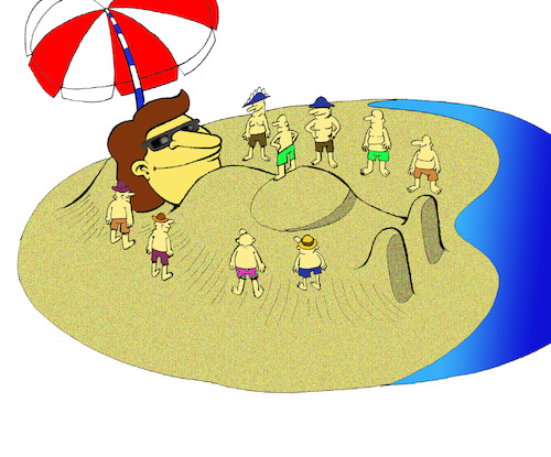 Cartoon: Gulliver Vacation... (medium) by berk-olgun tagged gulliver,vacation