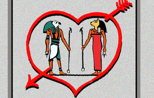 Cartoon: Hieroglyph... (medium) by berk-olgun tagged hieroglyph