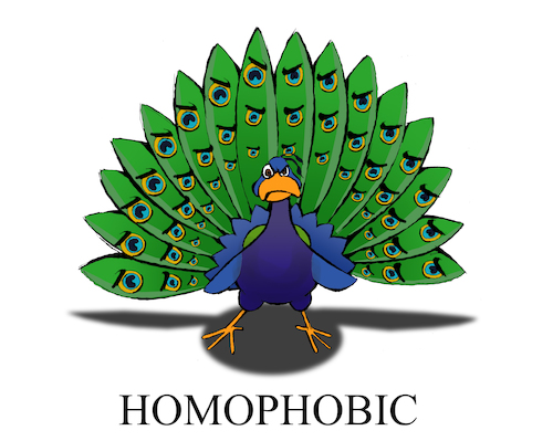 Cartoon: Homophobia... (medium) by berk-olgun tagged homophobia