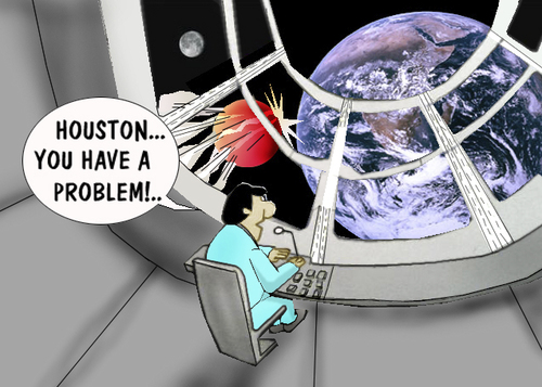 Cartoon: Houston.. (medium) by berk-olgun tagged houston