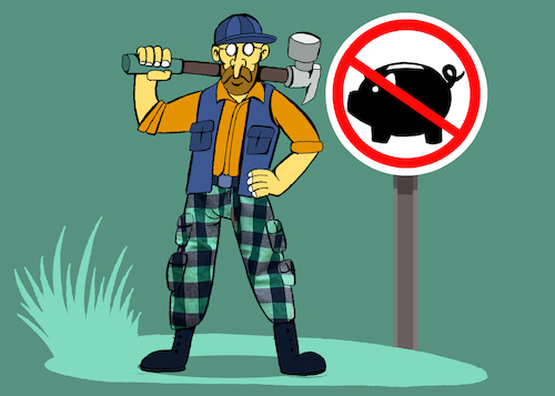 Cartoon: Hunting Ban... (medium) by berk-olgun tagged hunting,ban