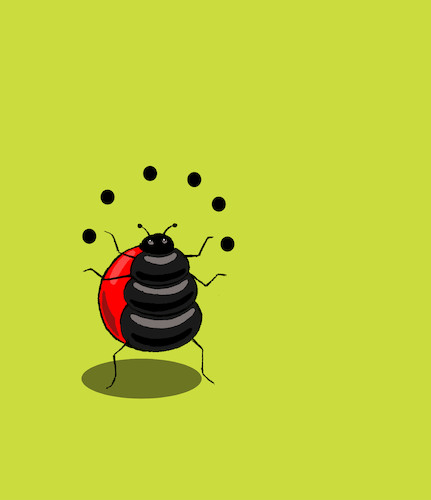 Cartoon: Ladybug... (medium) by berk-olgun tagged ladybug