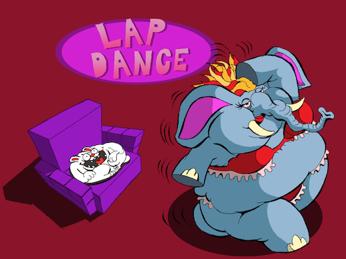 Cartoon: Lap Dance... (medium) by berk-olgun tagged lap,dance