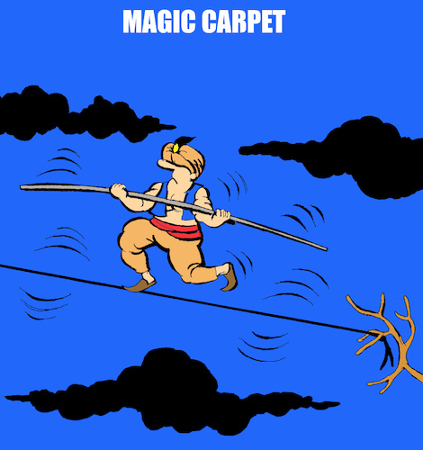 Cartoon: Magic Carpet... (medium) by berk-olgun tagged magic,carpet