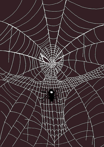 Cartoon: Man Spider... (medium) by berk-olgun tagged man,spider