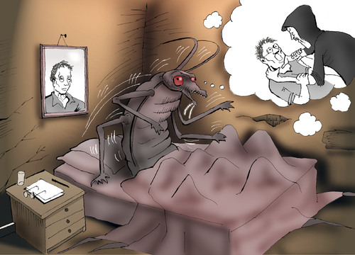 Cartoon: Metamorphosis... (medium) by berk-olgun tagged metamorphosis