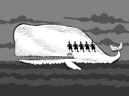 Cartoon: Moby Dick... (medium) by berk-olgun tagged moby,dick