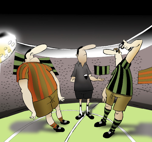 Cartoon: Night Match... (medium) by berk-olgun tagged night,match