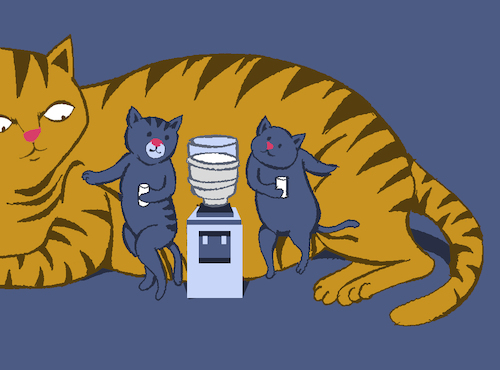 Cartoon: Office Cats... (medium) by berk-olgun tagged office,cats
