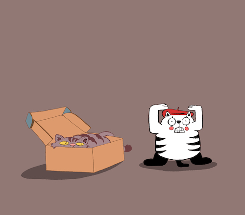 Cartoon: Pantomime Cat... (medium) by berk-olgun tagged pantomime,cat