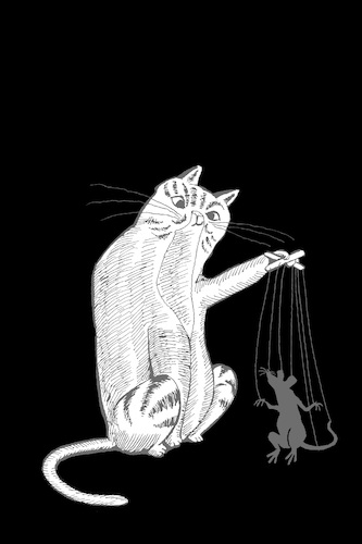 Cartoon: Playing with Mouse... (medium) by berk-olgun tagged playing,with,mouse