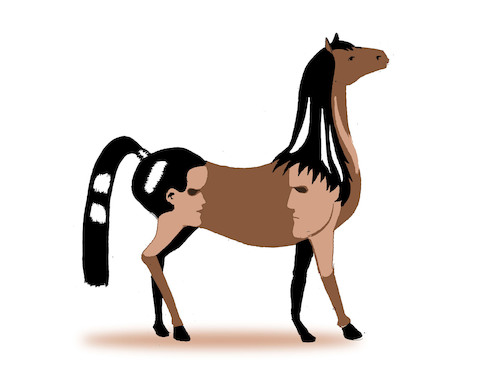 Cartoon: Ponytail... (medium) by berk-olgun tagged ponytail
