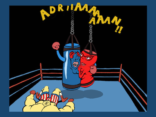 Cartoon: Rocky... (medium) by berk-olgun tagged rocky