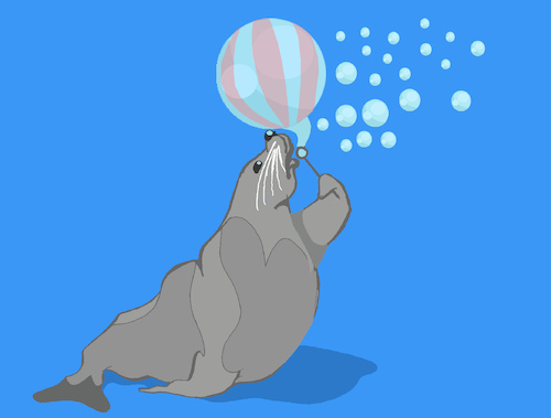 Cartoon: Seal Ball... (medium) by berk-olgun tagged seal,ball
