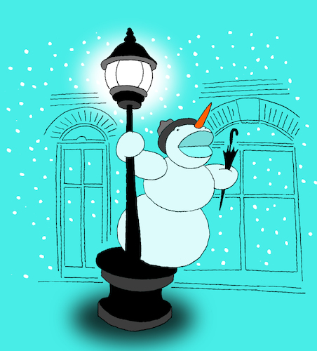 Cartoon: Singing in the Snow... (medium) by berk-olgun tagged singing,in,the,snow