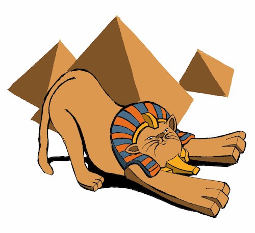 Cartoon: Sphinx... (medium) by berk-olgun tagged sphinx