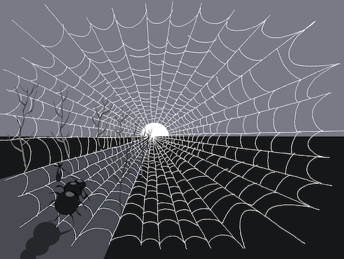 Cartoon: Spider ... (medium) by berk-olgun tagged spider