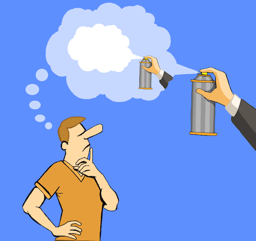 Cartoon: Spray... (medium) by berk-olgun tagged spray