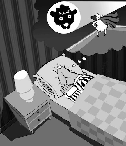 Cartoon: Supersheep... (medium) by berk-olgun tagged supersheep