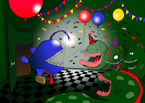 Cartoon: Surprise Party... (medium) by berk-olgun tagged surprise,party