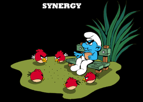 Cartoon: Synergy... (medium) by berk-olgun tagged synergy