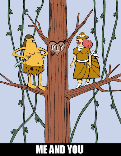 Cartoon: Tarzan and Jane... (medium) by berk-olgun tagged tarzan,and,jane