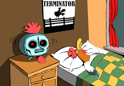 Cartoon: Terminator... (medium) by berk-olgun tagged terminator