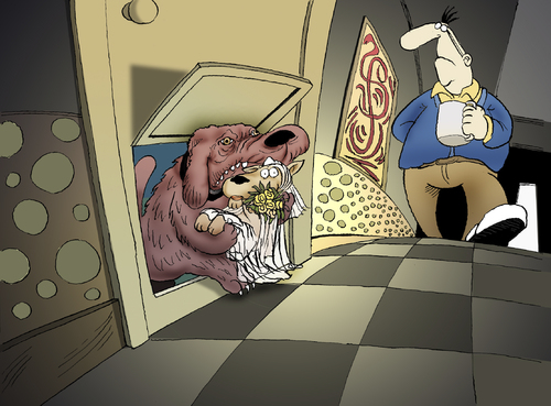 Cartoon: The Bride... (medium) by berk-olgun tagged the,bride