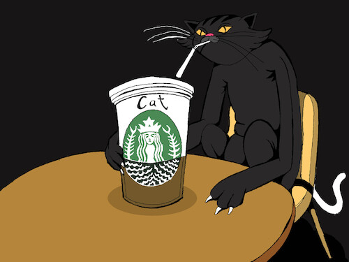 Cartoon: The Cat... (medium) by berk-olgun tagged the,cat