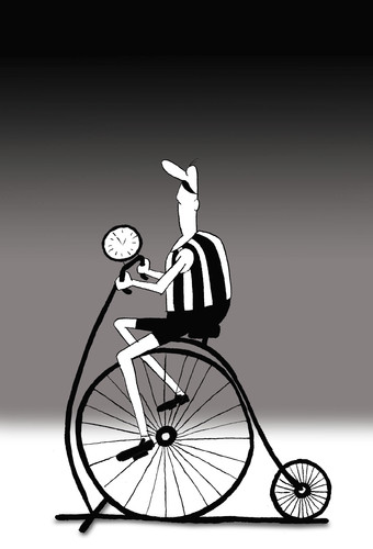Cartoon: The First Fitness Bike... (medium) by berk-olgun tagged the,first,fitness,bike