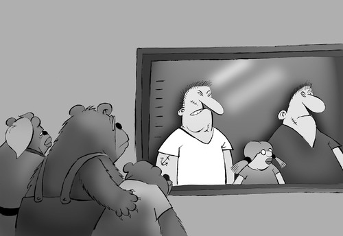 Cartoon: Three Bears... (medium) by berk-olgun tagged three,bears