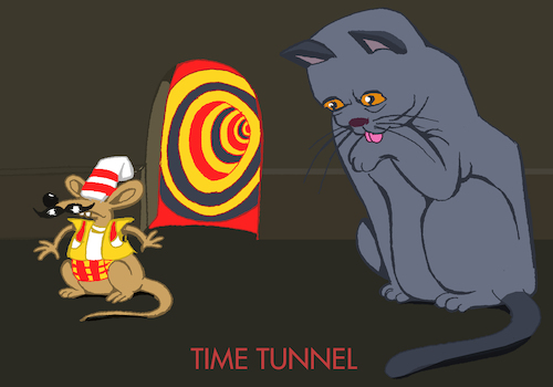 Cartoon: Time Tunnel ... (medium) by berk-olgun tagged time,tunnel