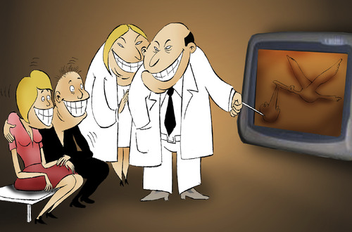 Cartoon: Ultrasonography... (medium) by berk-olgun tagged ultrasonography