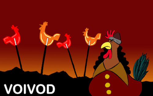 Cartoon: Voivod Rooster... (medium) by berk-olgun tagged voivod,rooster