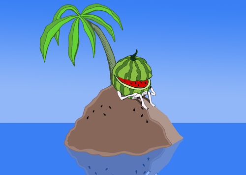Cartoon: Watermelon... (medium) by berk-olgun tagged watermelon