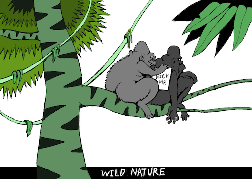 Cartoon: Wild Nature... (medium) by berk-olgun tagged wild,nature