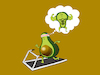 Cartoon: Avocado Dream... (small) by berk-olgun tagged avocado,dream
