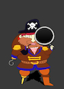 Cartoon: Detective Pirate... (small) by berk-olgun tagged detective,pirate
