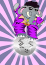Cartoon: Disco Elephant... (small) by berk-olgun tagged disco,elephant