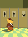Cartoon: Dog WC ... (small) by berk-olgun tagged dog,wc