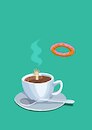 Cartoon: Donut and Coffee (small) by berk-olgun tagged donut,and,coffee