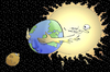 Cartoon: Eclipse of the Moon.. (small) by berk-olgun tagged eclipse,of,the,moon