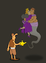 Cartoon: Fairy and Genie... (small) by berk-olgun tagged fairy,and,genie